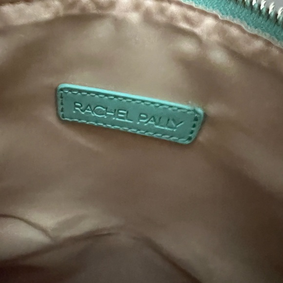 Rachel Pally Mint Coral Purple Tropical Floral Print Foldover Clutch - Picture 8 of 8